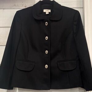 LOFT Women's Black Blazer with Button Detail in Great condition! Size 8